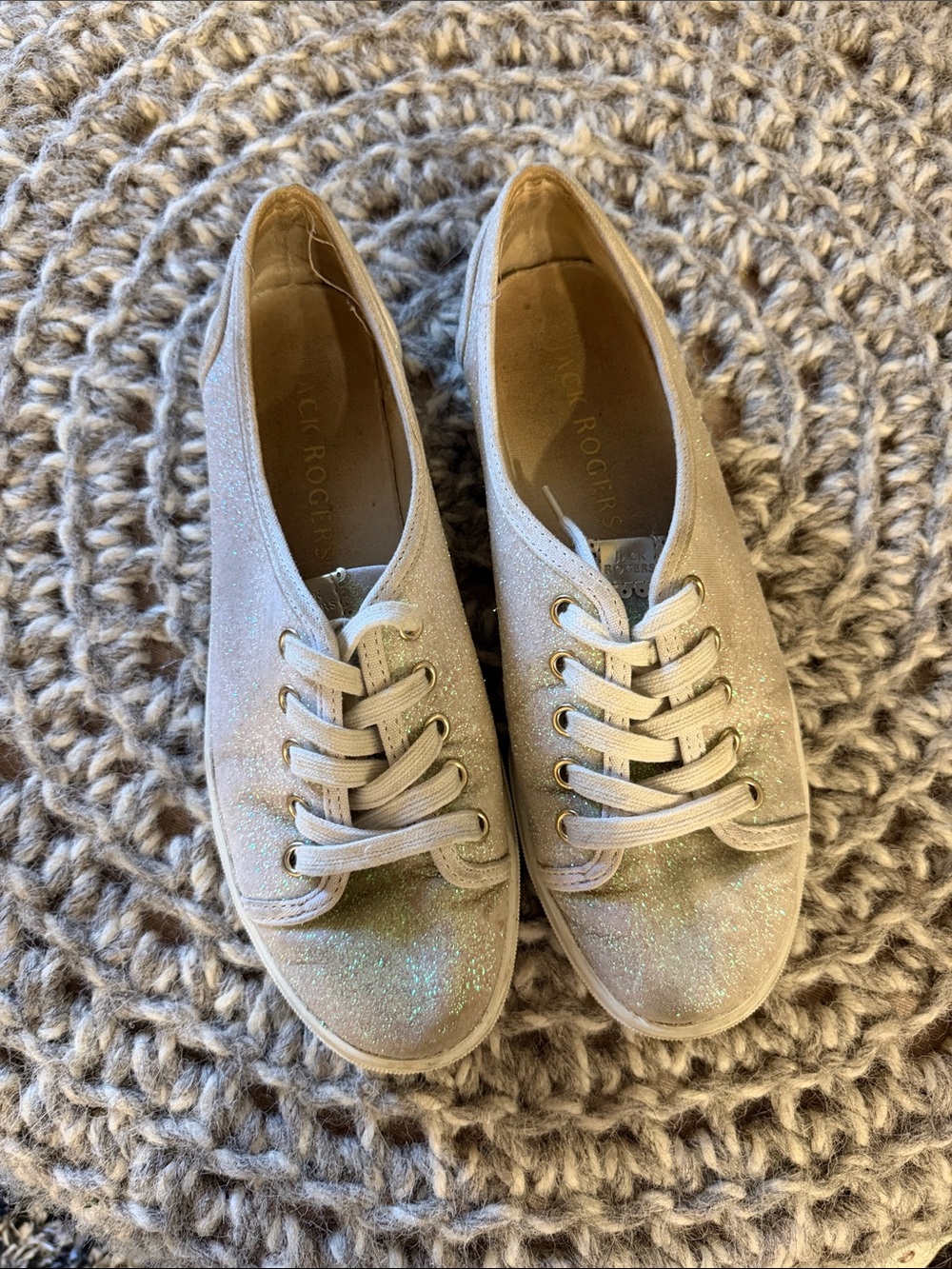 Jack Rogers Iridescent Sparkle Sneakers